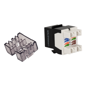 Keystone module, RJ45, category 6А, UTP, 180 degrees